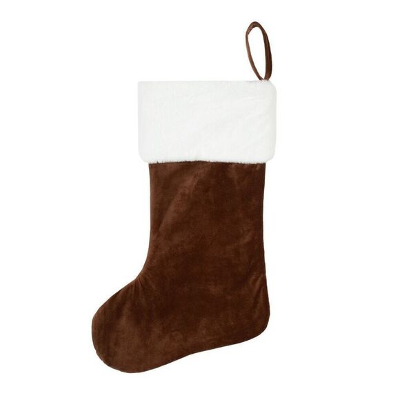 Taylor Swift Acoustic Piano Collection Holiday Stocking NWT Brown Velvet Floral - Picture 2 of 7